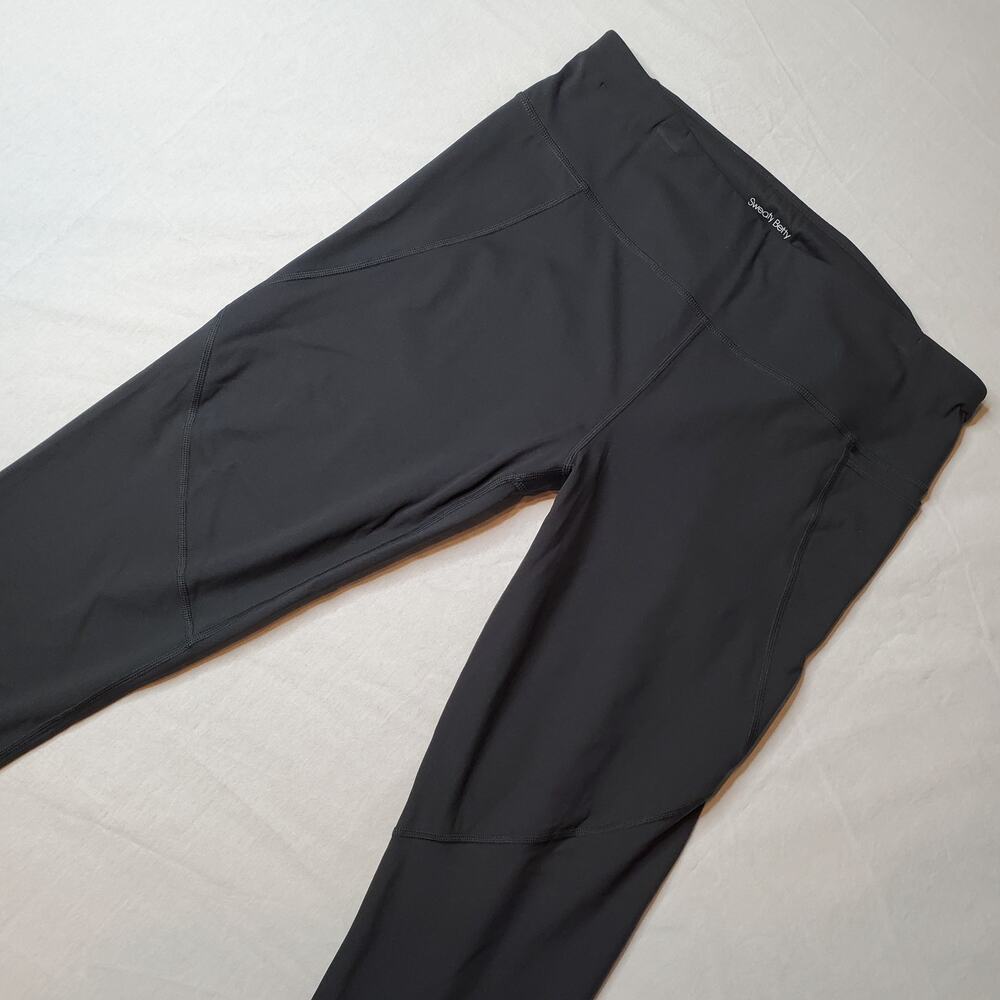 Sweaty Betty Womens Size 12 Power 7/8 Workout Leggings Dark Gray SB5400